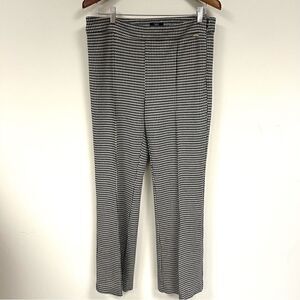 Tahari tan and black houndstooth knit pants size